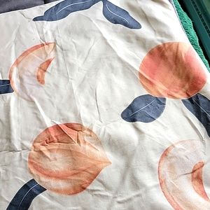Peach duvet cover